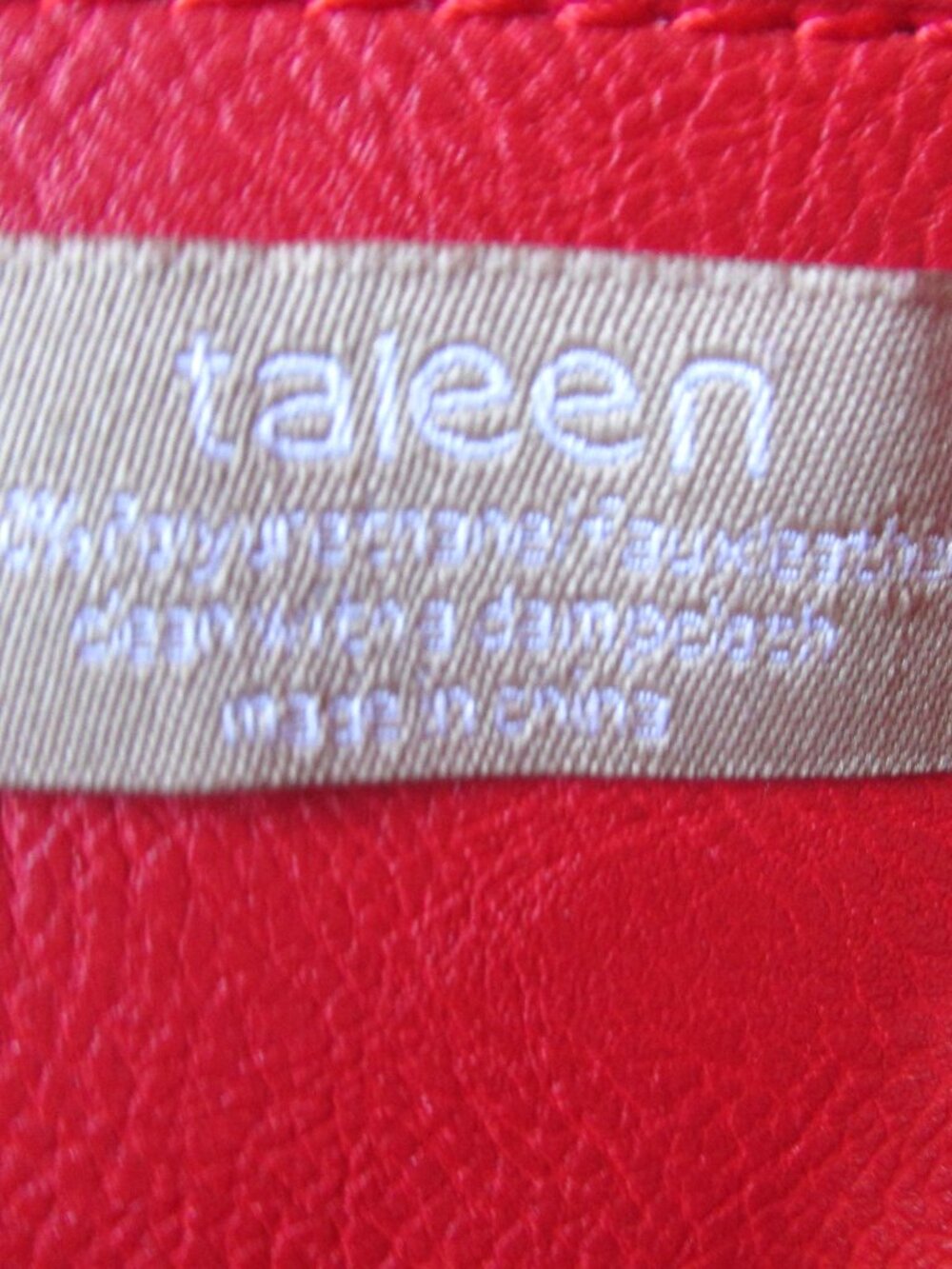 Taleen Red Fringed Handbag - Picture 6 of 14